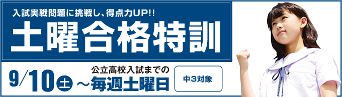 土曜合格特訓