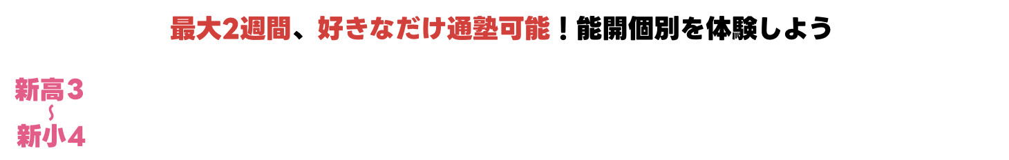 進級・進学準備春の集中特訓