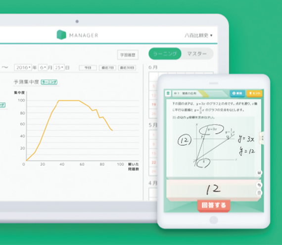 一人ひとりに最適なAI学習で効率よく学力定着